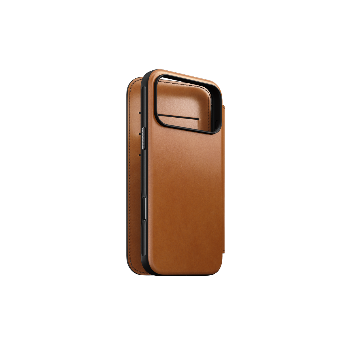 Nomad Modern Folio with Horween Leather for iPhone 18 Pro Max - Saddle
