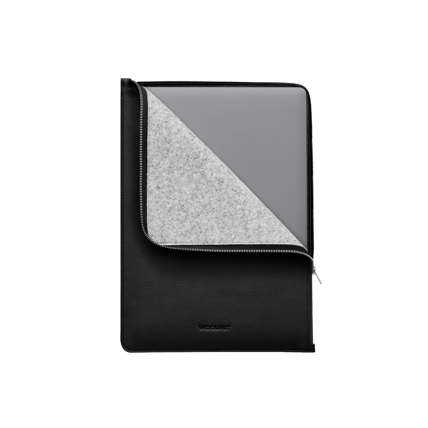 Woolnut Leather Folio for 15" MacBook - Black