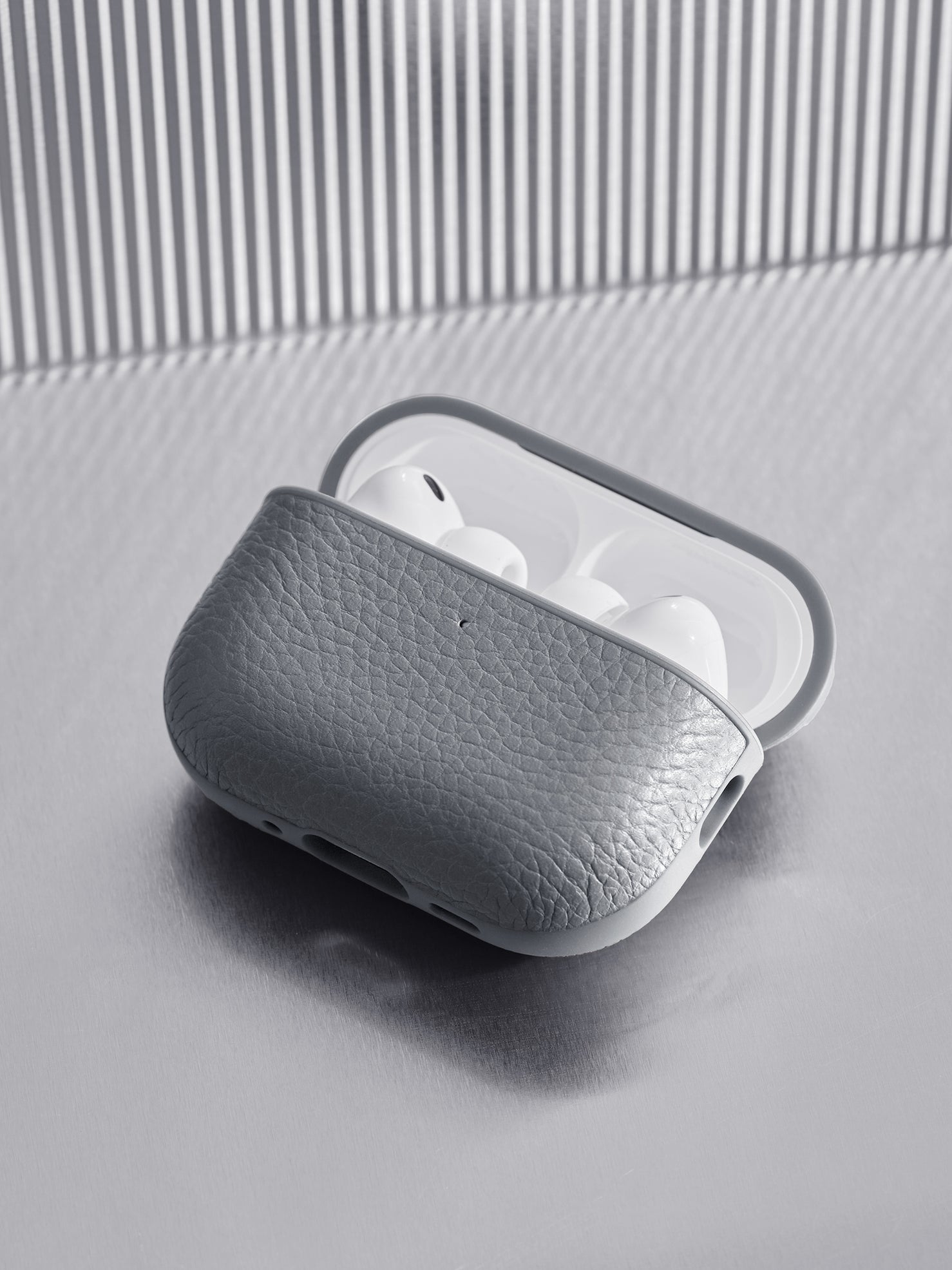 Woolnut Leather Case for AirPods Pro 3 - Grey