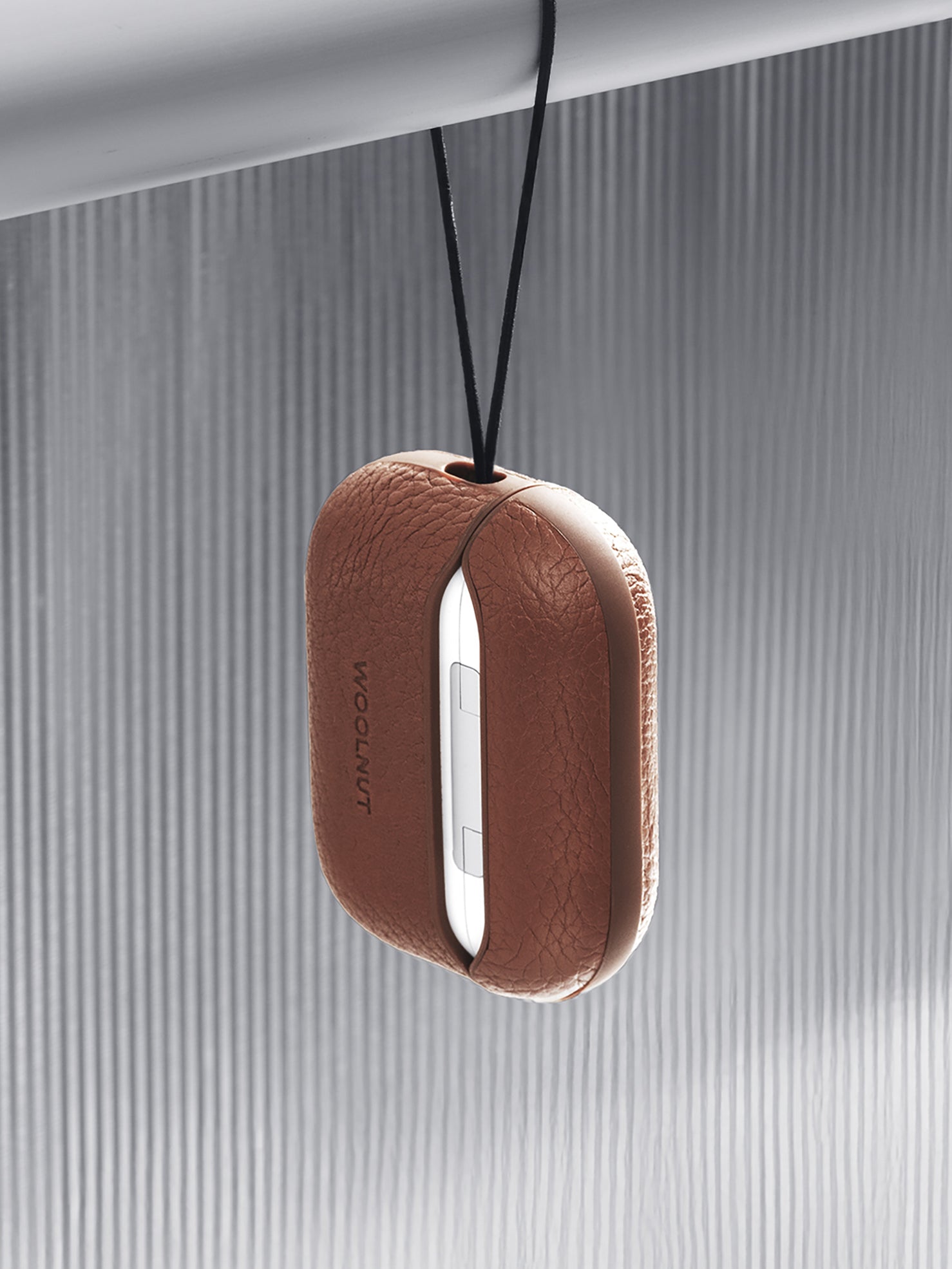 Woolnut Leather Case for AirPods Pro 3 - Cognac