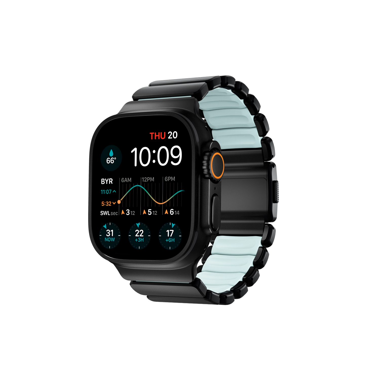 Nomad Stratos Band - Black/Icy Blue Glow