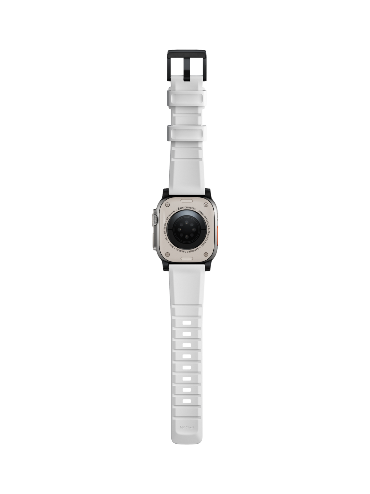 Nomad Rugged Band - 46/49mm - White - Black Hardware - Limited Edition