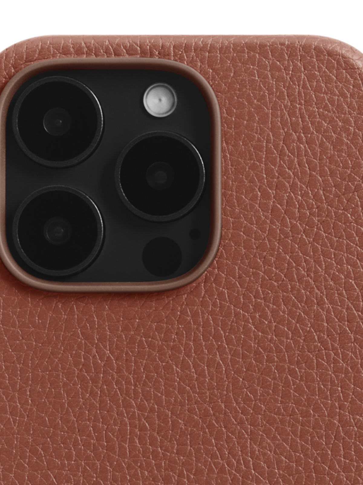 Woolnut Leather Case for iPhone 16 Pro - Cognac
