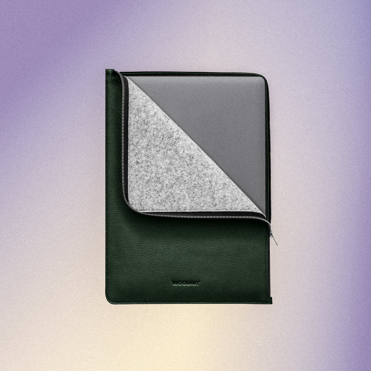 Woolnut Leather Folio for 15" MacBook - Green