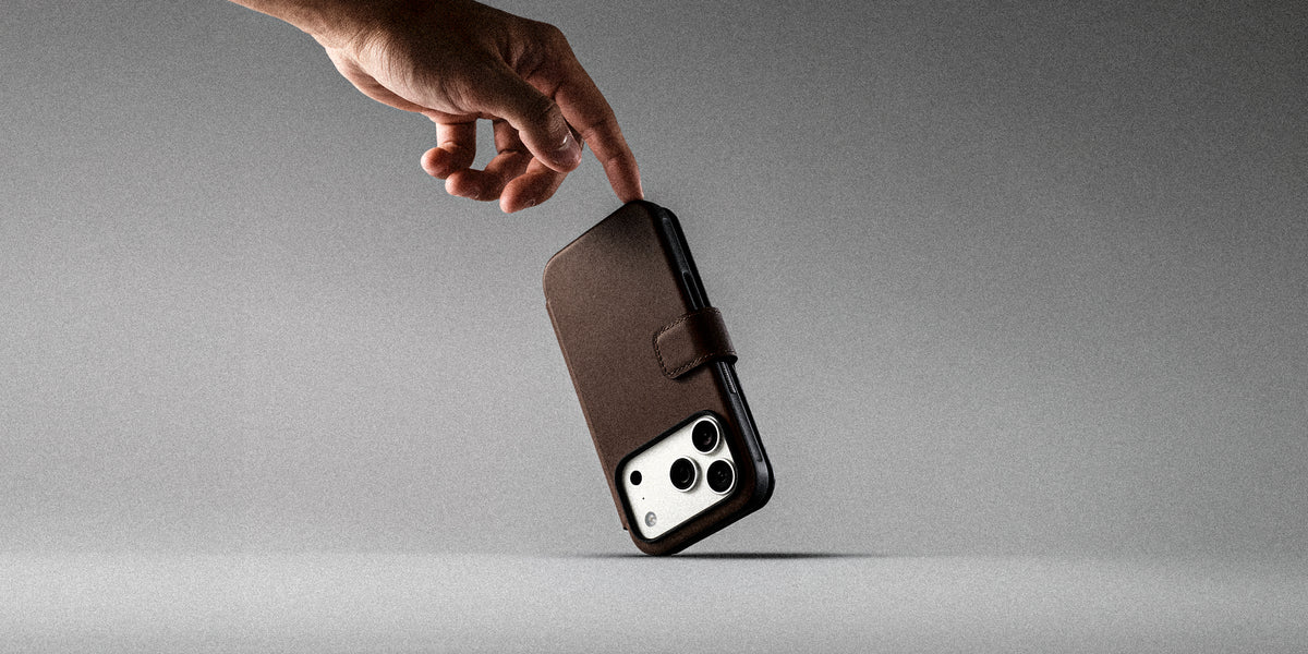 Nomad Modern Folio with Camino Leather for iPhone 18 Pro Max - Brown