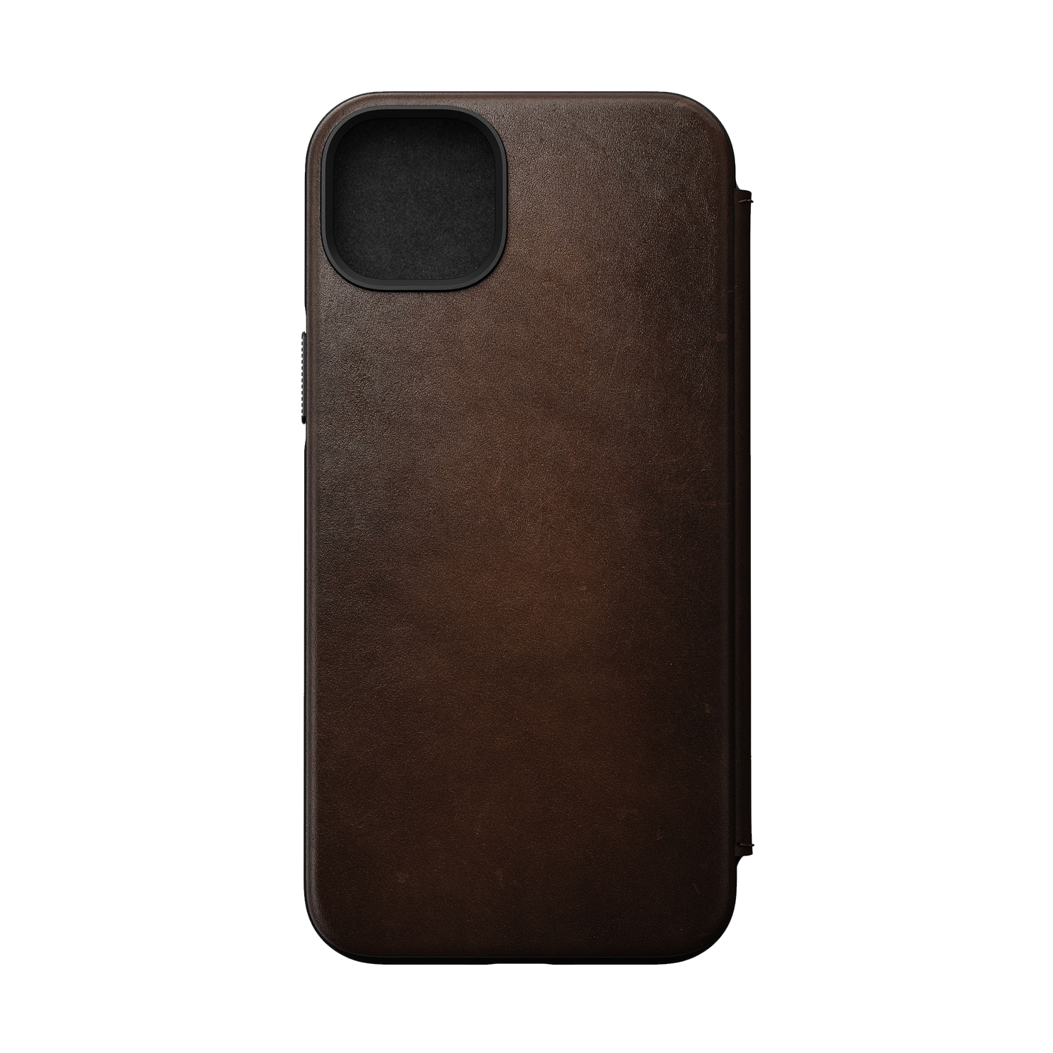Nomad Modern Leather Folio for iPhone 14 Plus - Rustic Brown